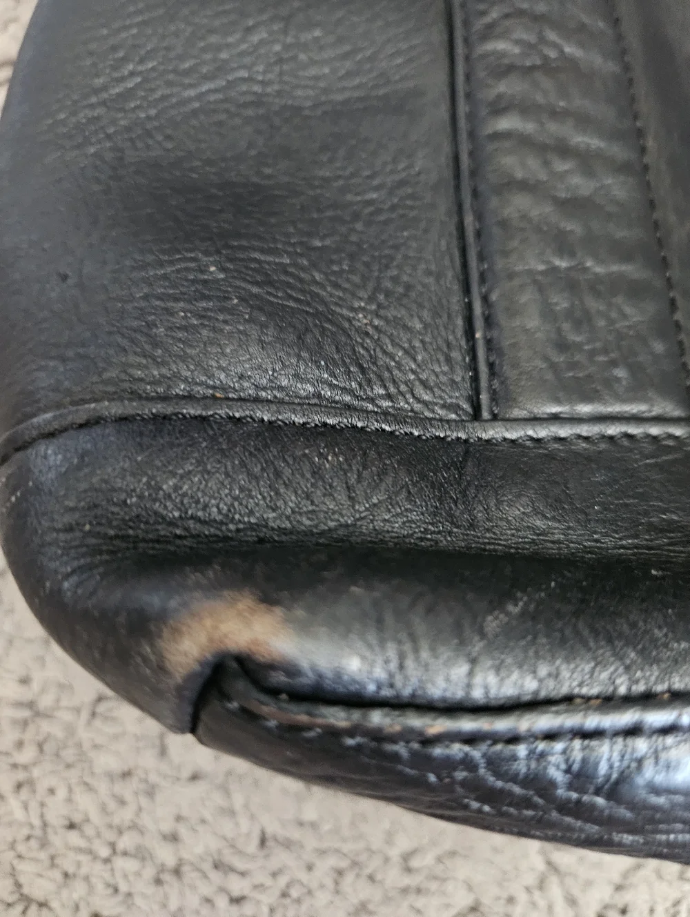 Wilsons Vintage‎ Y2K Pelle Studio Black Leather Shoulder Bag